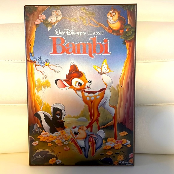 Disney Other - Walt Disney’s Classic “Bambi” Poster On Wood Wall Art 13”H x 9” W